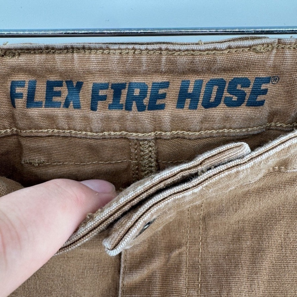 Duluth Trading Flex Fire Hose Cargo Pants Mens 42x32 (41x31) Brown - Picture 5 of 14